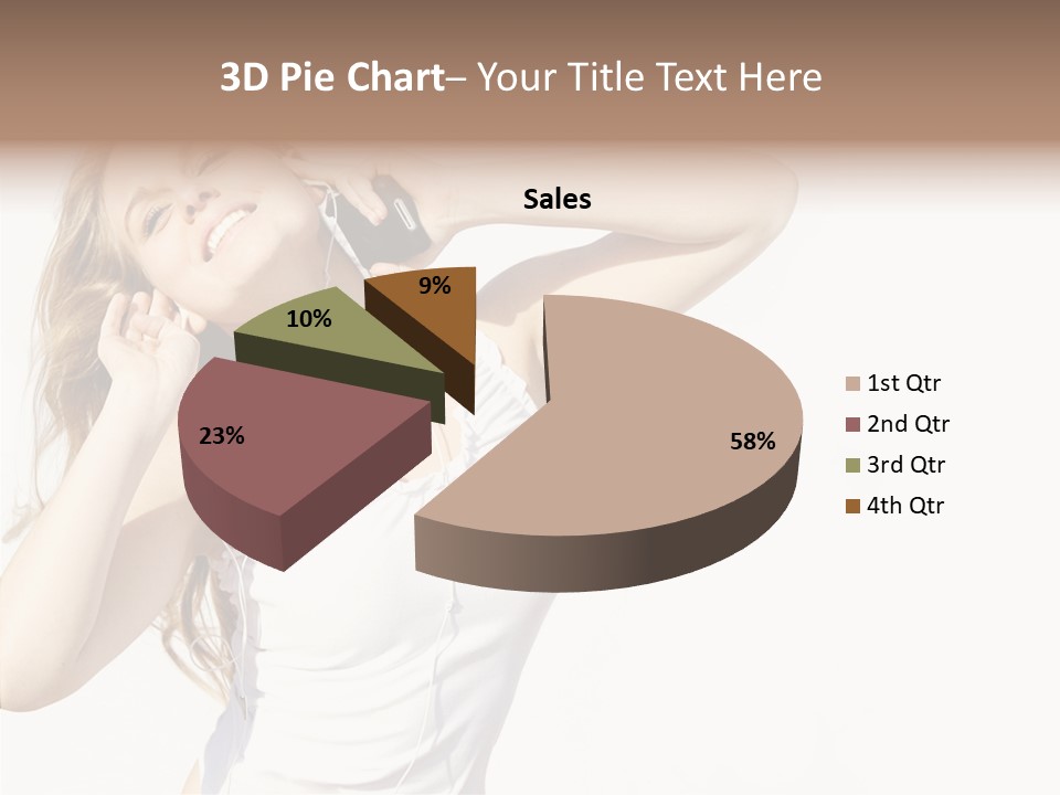 Pretty Slender Healthy PowerPoint Template