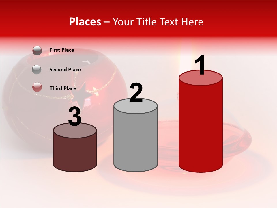 Glass Red Christmas PowerPoint Template