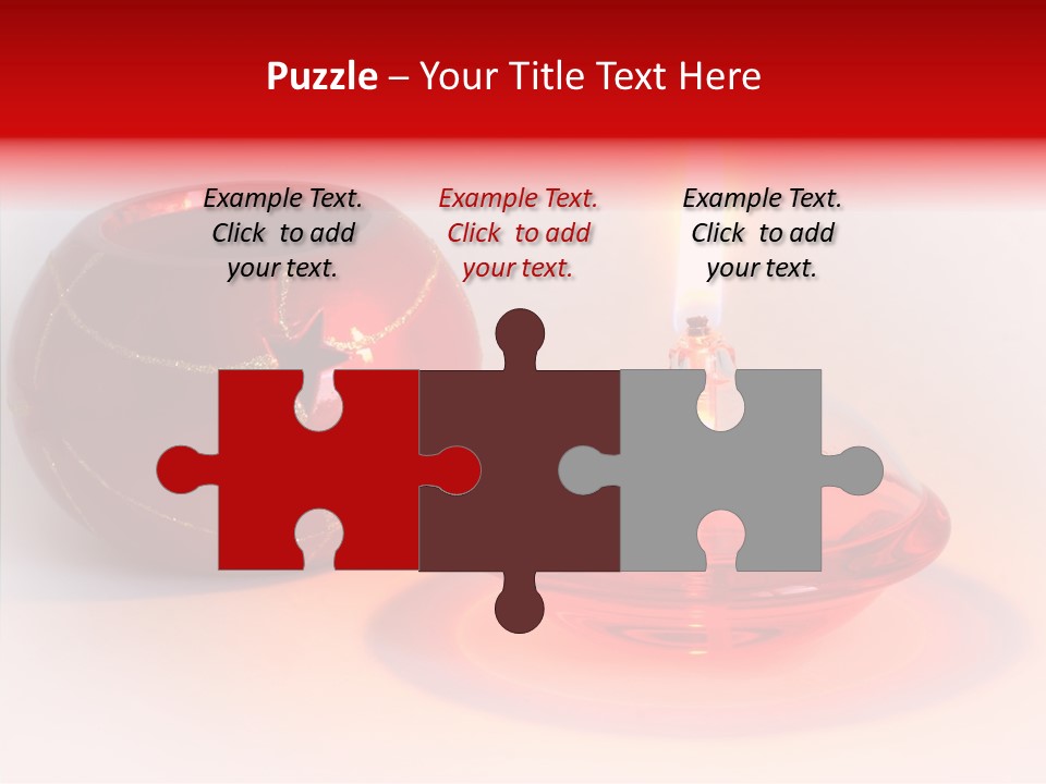 Glass Red Christmas PowerPoint Template