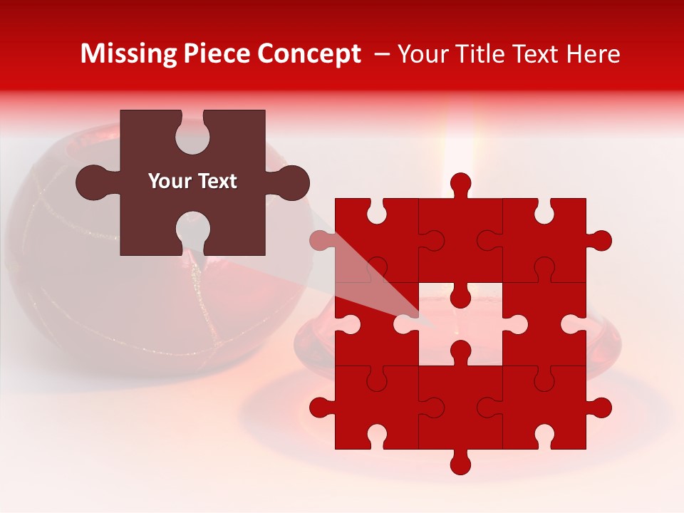 Glass Red Christmas PowerPoint Template