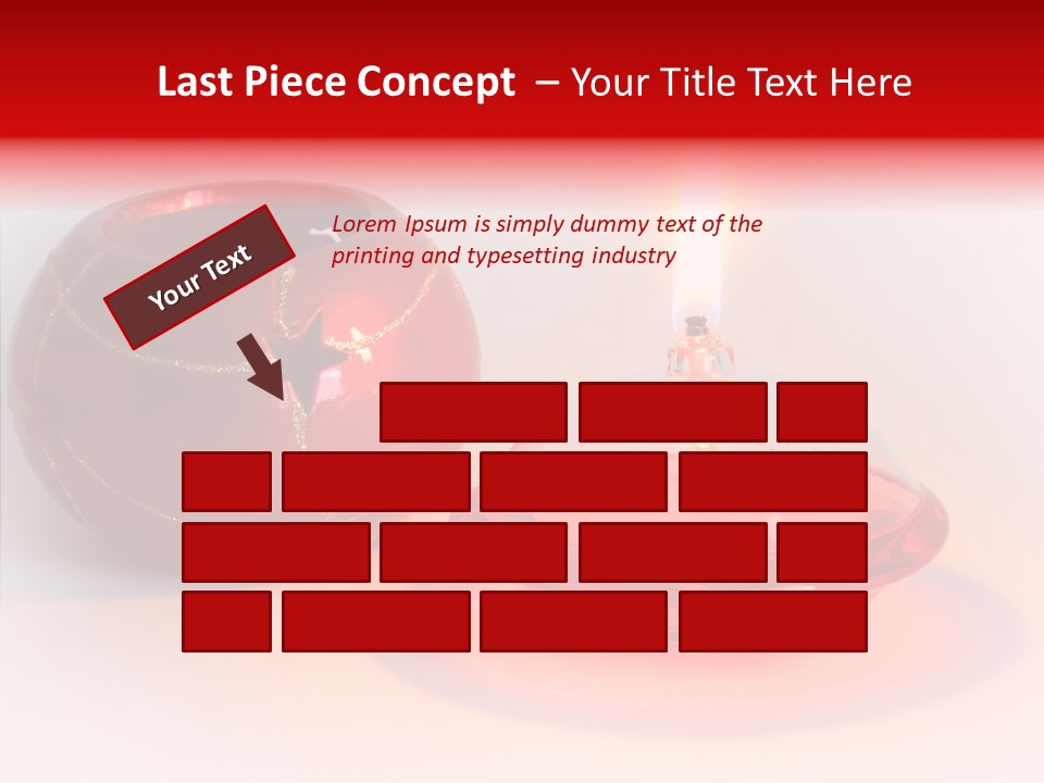 Glass Red Christmas PowerPoint Template