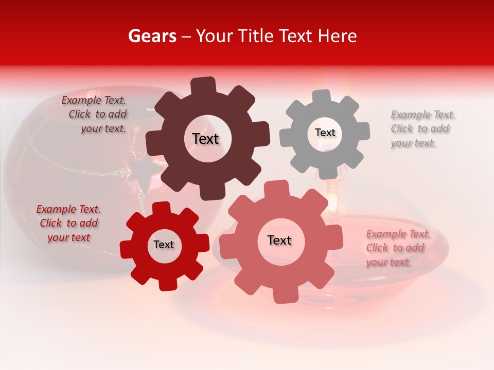 Glass Red Christmas PowerPoint Template