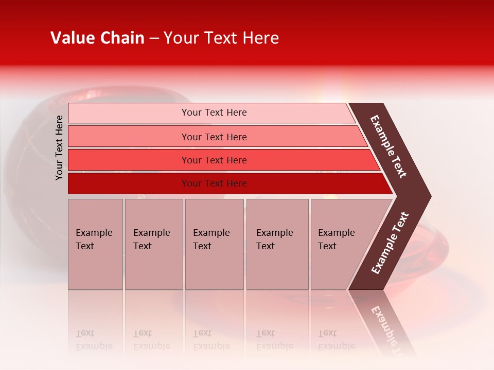 Glass Red Christmas PowerPoint Template
