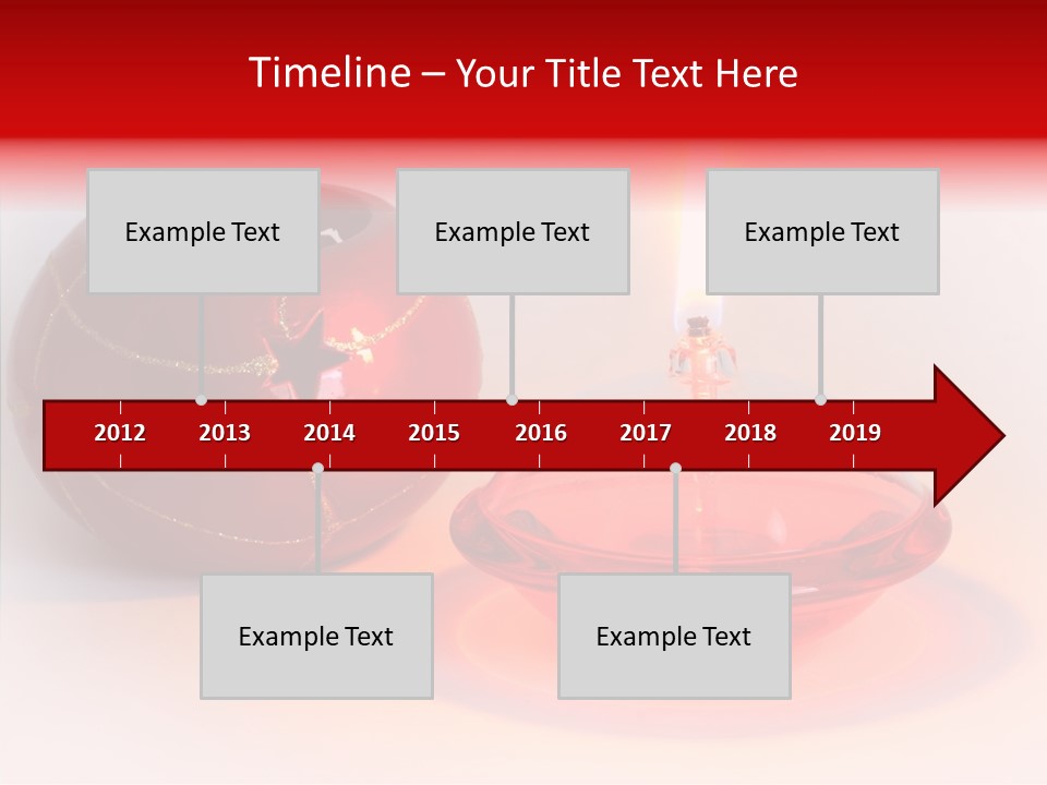 Glass Red Christmas PowerPoint Template