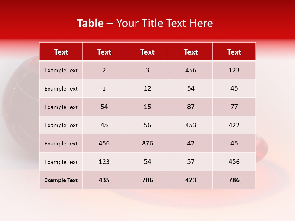 Glass Red Christmas PowerPoint Template