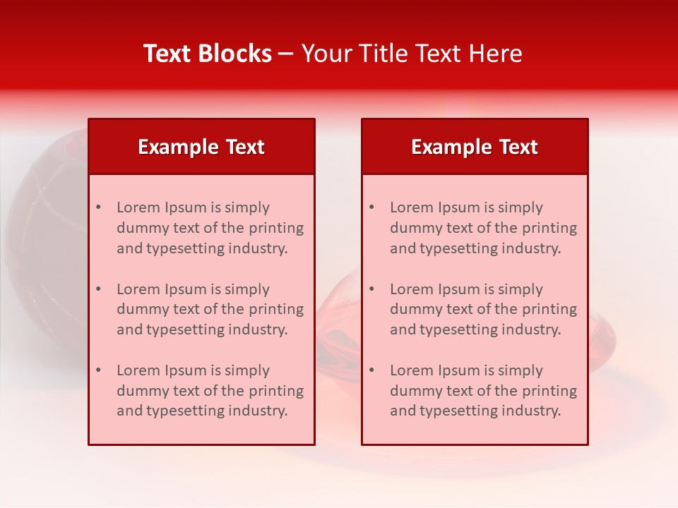 Glass Red Christmas PowerPoint Template