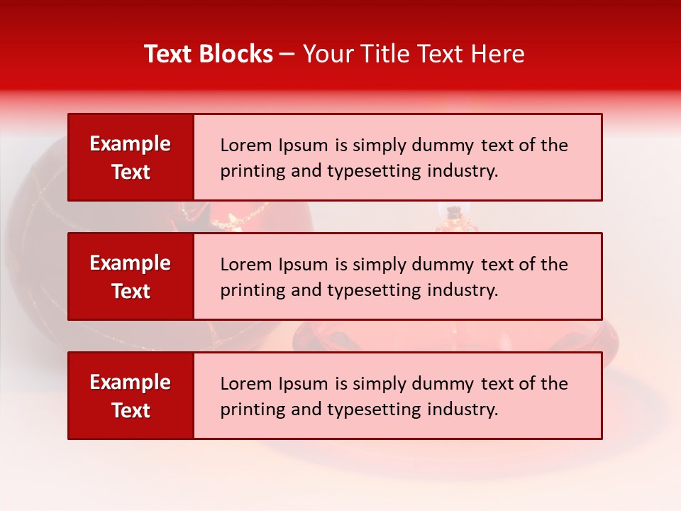 Glass Red Christmas PowerPoint Template