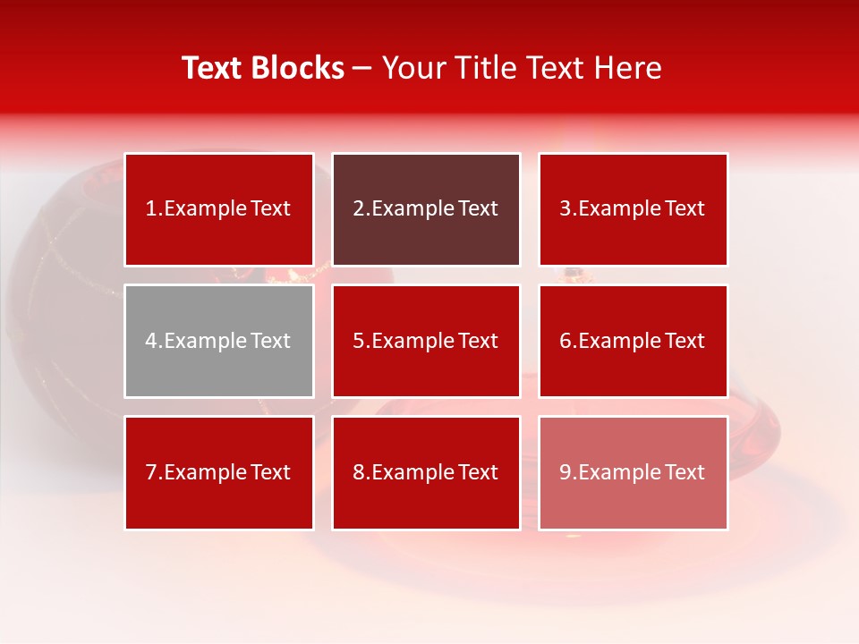 Glass Red Christmas PowerPoint Template