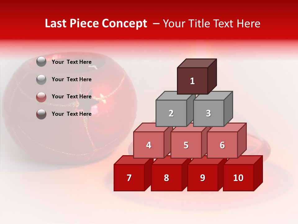 Glass Red Christmas PowerPoint Template