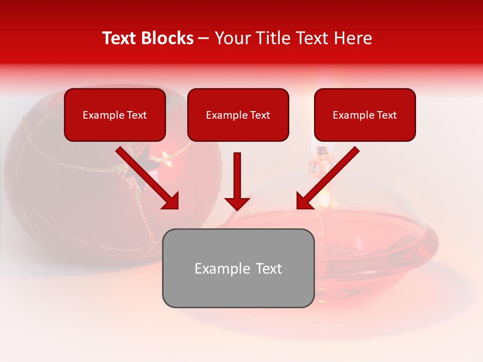 Glass Red Christmas PowerPoint Template
