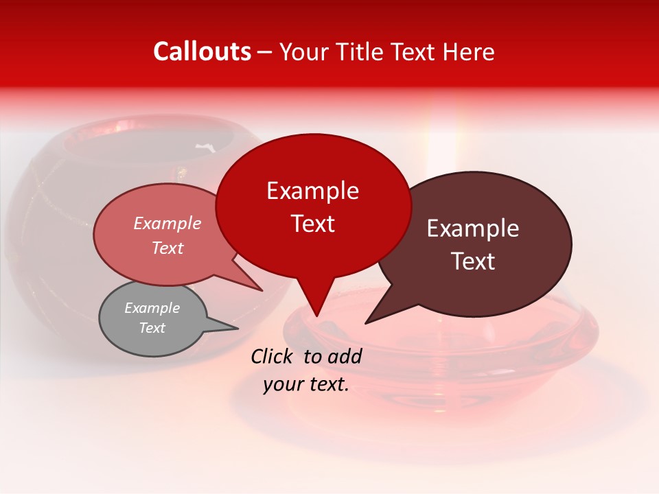 Glass Red Christmas PowerPoint Template