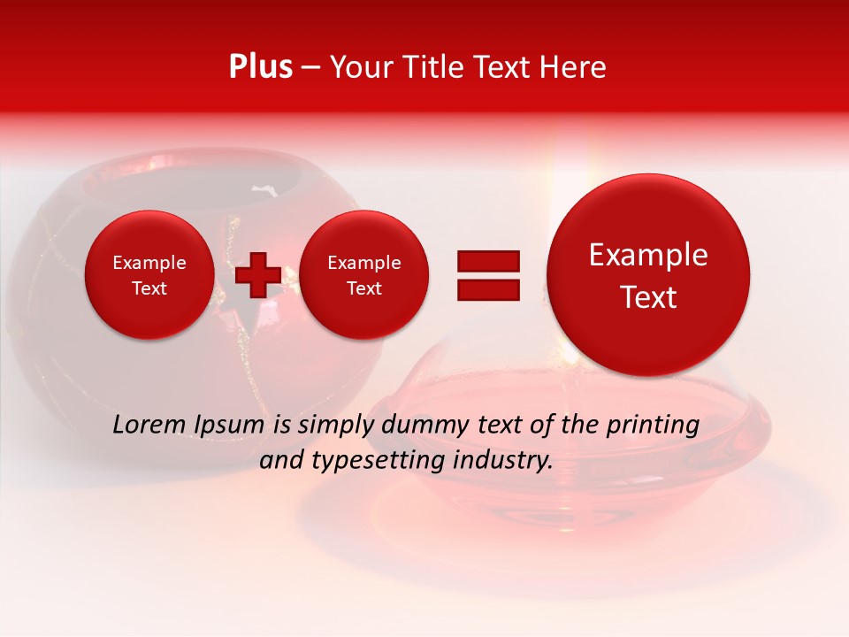 Glass Red Christmas PowerPoint Template