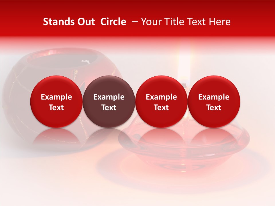 Glass Red Christmas PowerPoint Template