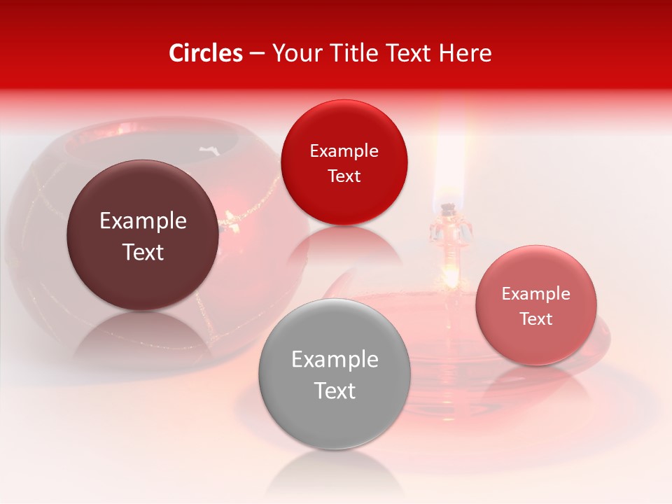 Glass Red Christmas PowerPoint Template
