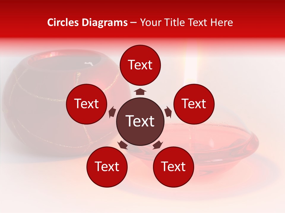 Glass Red Christmas PowerPoint Template