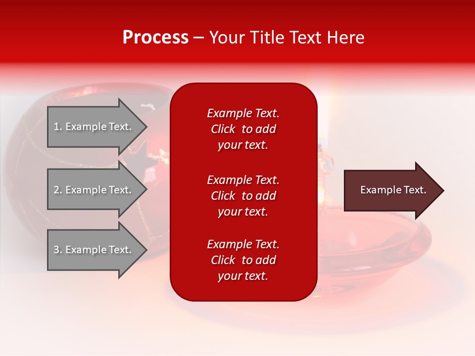 Glass Red Christmas PowerPoint Template
