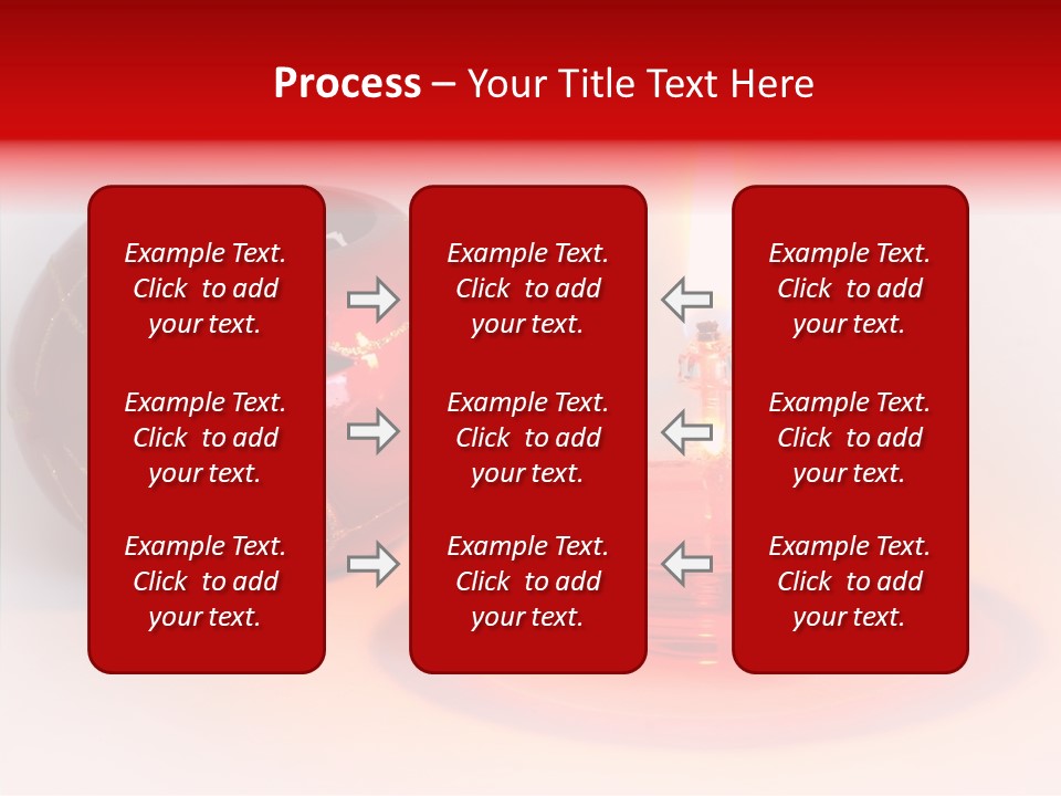 Glass Red Christmas PowerPoint Template