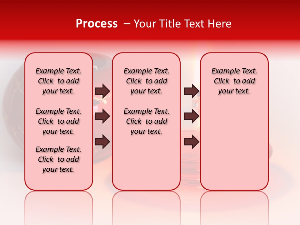 Glass Red Christmas PowerPoint Template