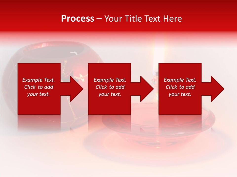 Glass Red Christmas PowerPoint Template
