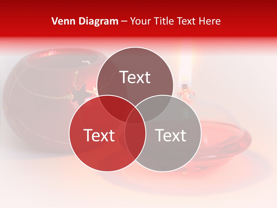 Glass Red Christmas PowerPoint Template