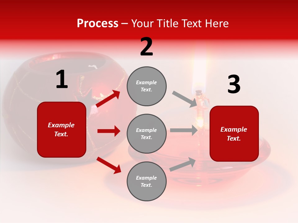 Glass Red Christmas PowerPoint Template