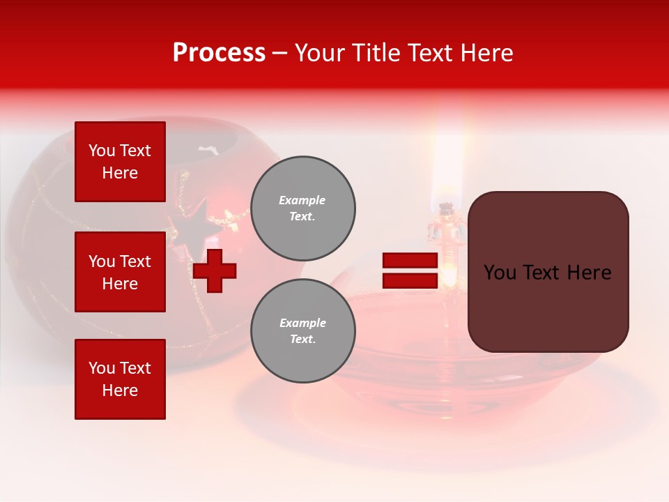 Glass Red Christmas PowerPoint Template