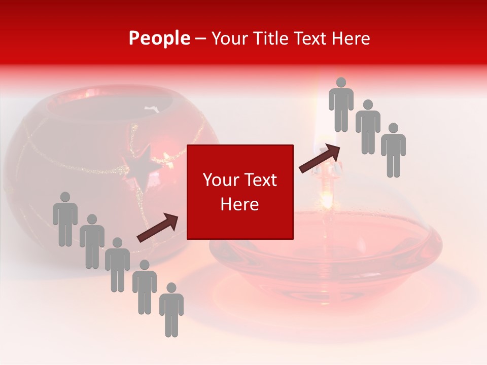 Glass Red Christmas PowerPoint Template