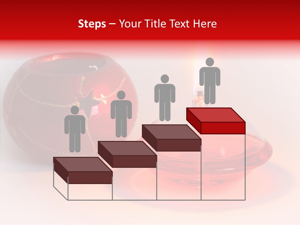 Glass Red Christmas PowerPoint Template