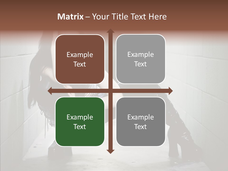 Vinyl Black Leather PowerPoint Template