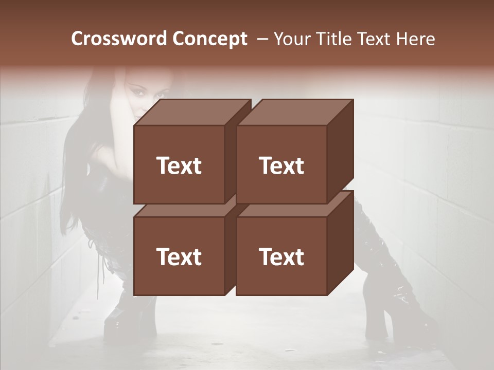 Vinyl Black Leather PowerPoint Template