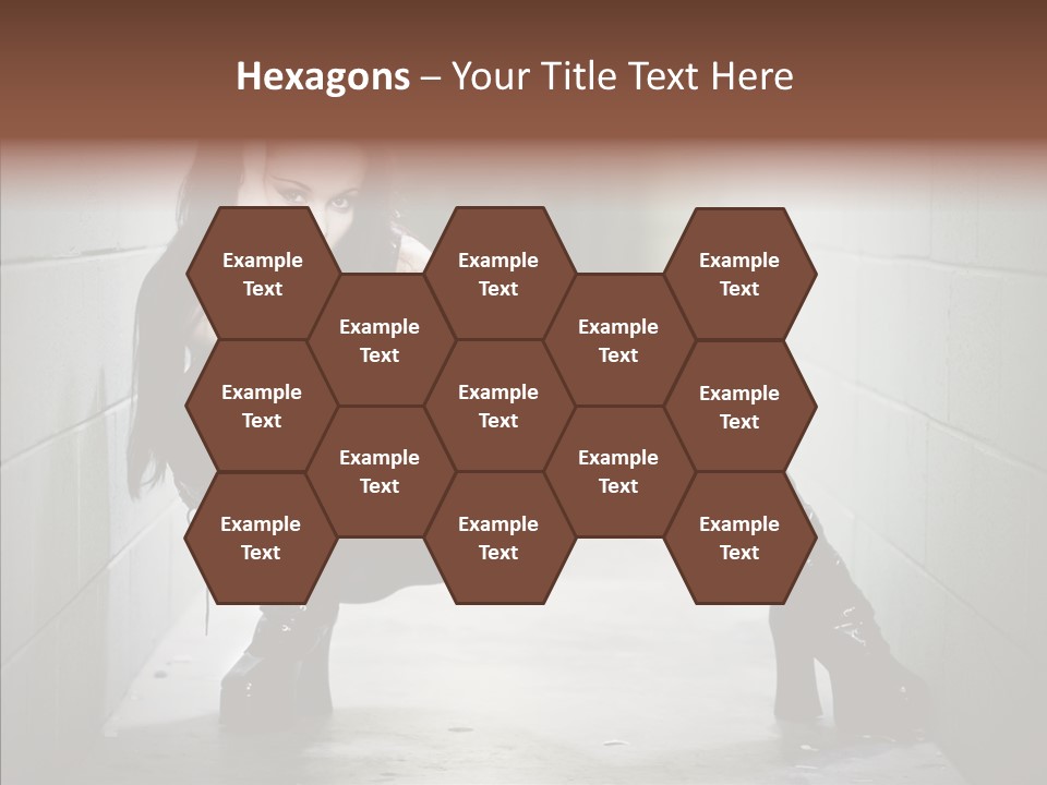 Vinyl Black Leather PowerPoint Template