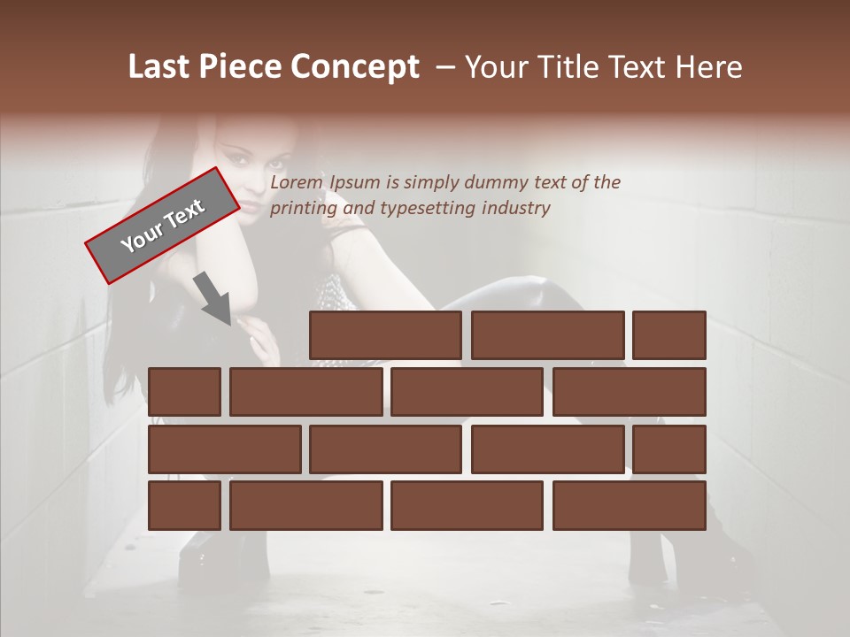 Vinyl Black Leather PowerPoint Template