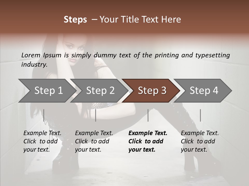 Vinyl Black Leather PowerPoint Template