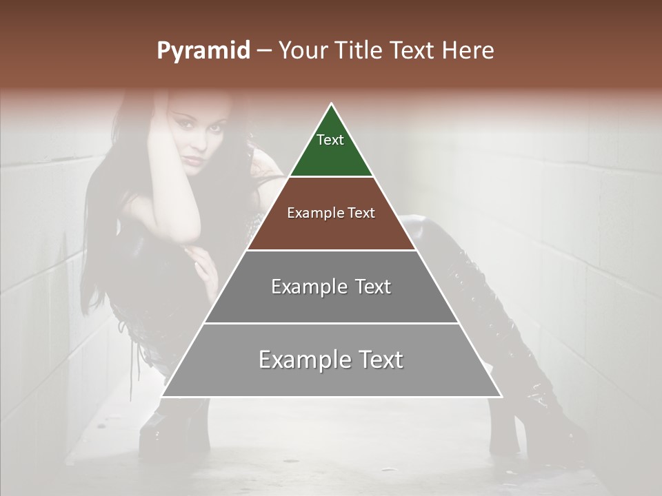 Vinyl Black Leather PowerPoint Template