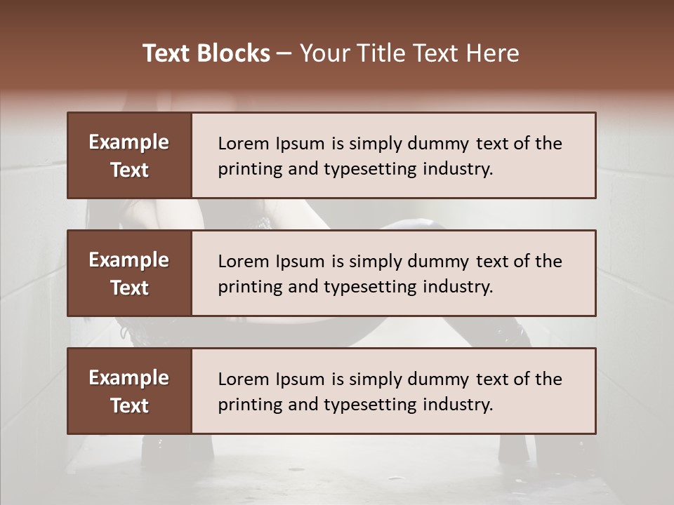 Vinyl Black Leather PowerPoint Template