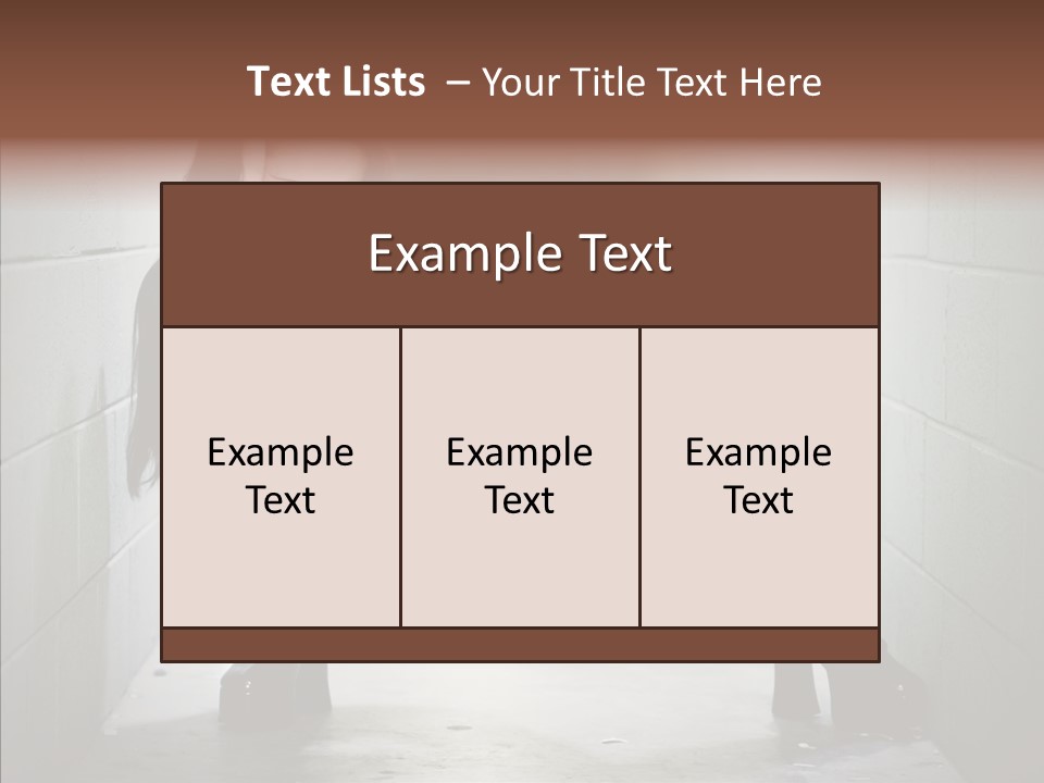 Vinyl Black Leather PowerPoint Template