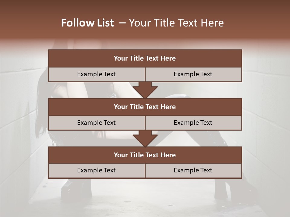 Vinyl Black Leather PowerPoint Template