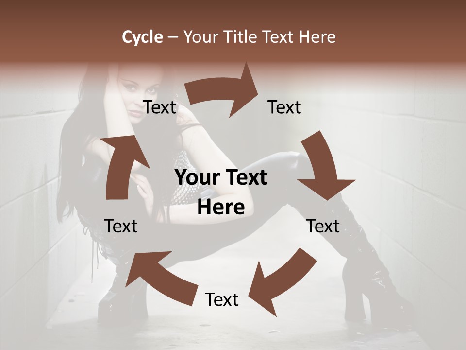 Vinyl Black Leather PowerPoint Template