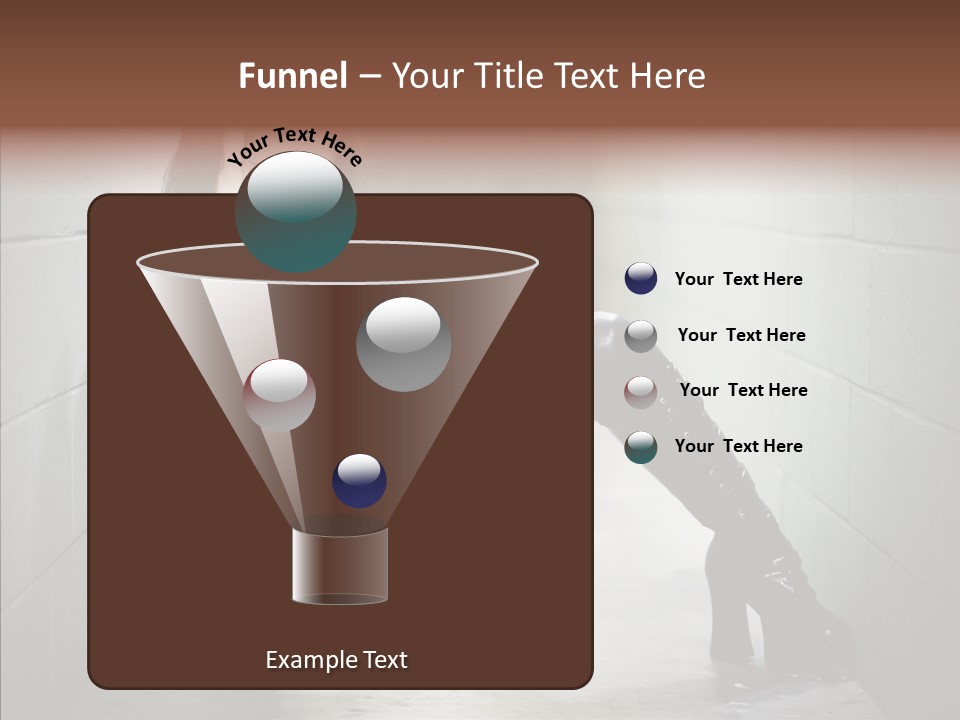 Vinyl Black Leather PowerPoint Template