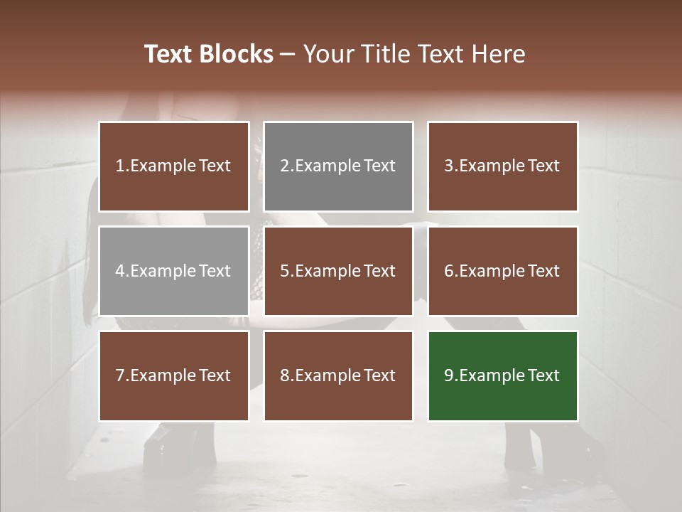 Vinyl Black Leather PowerPoint Template