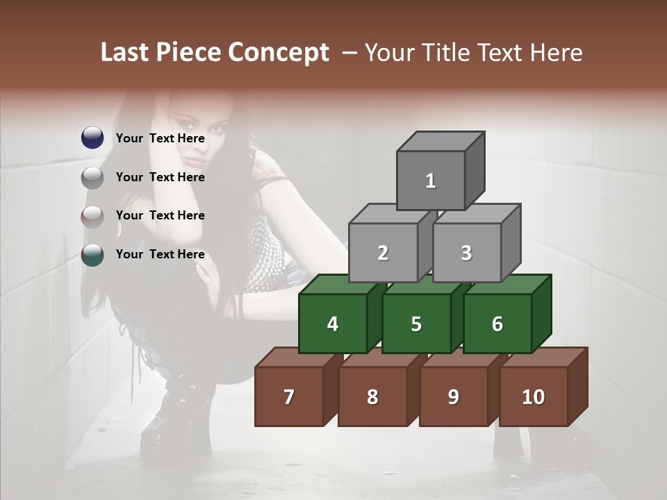 Vinyl Black Leather PowerPoint Template