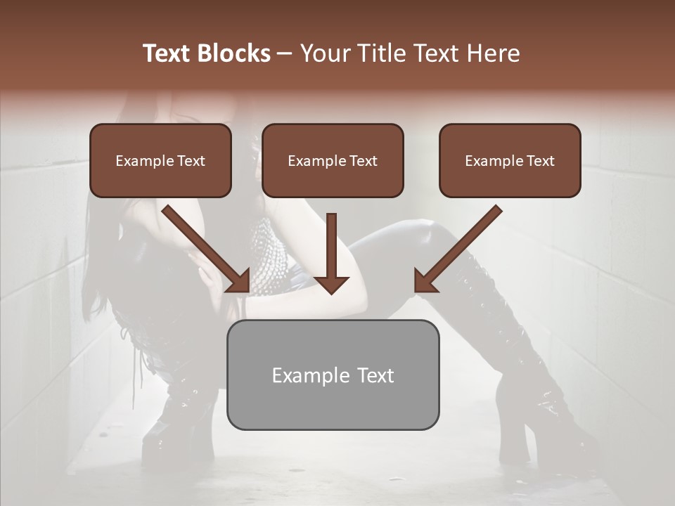 Vinyl Black Leather PowerPoint Template