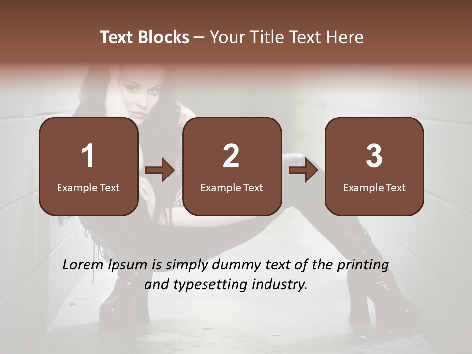 Vinyl Black Leather PowerPoint Template