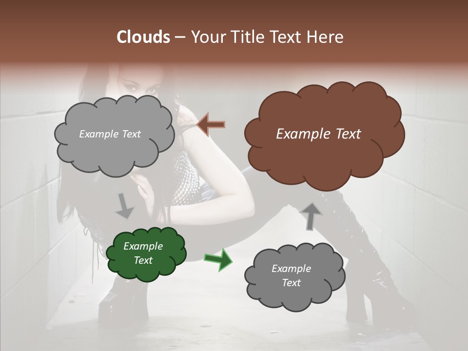 Vinyl Black Leather PowerPoint Template