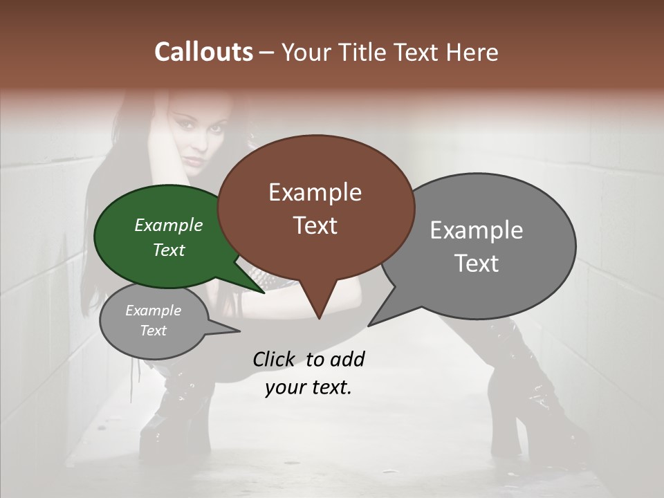 Vinyl Black Leather PowerPoint Template