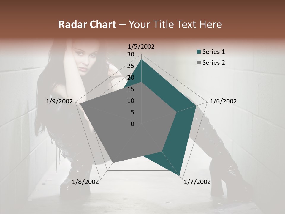 Vinyl Black Leather PowerPoint Template