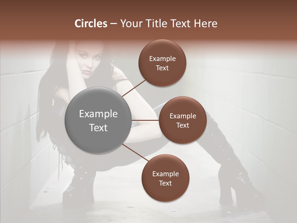 Vinyl Black Leather PowerPoint Template