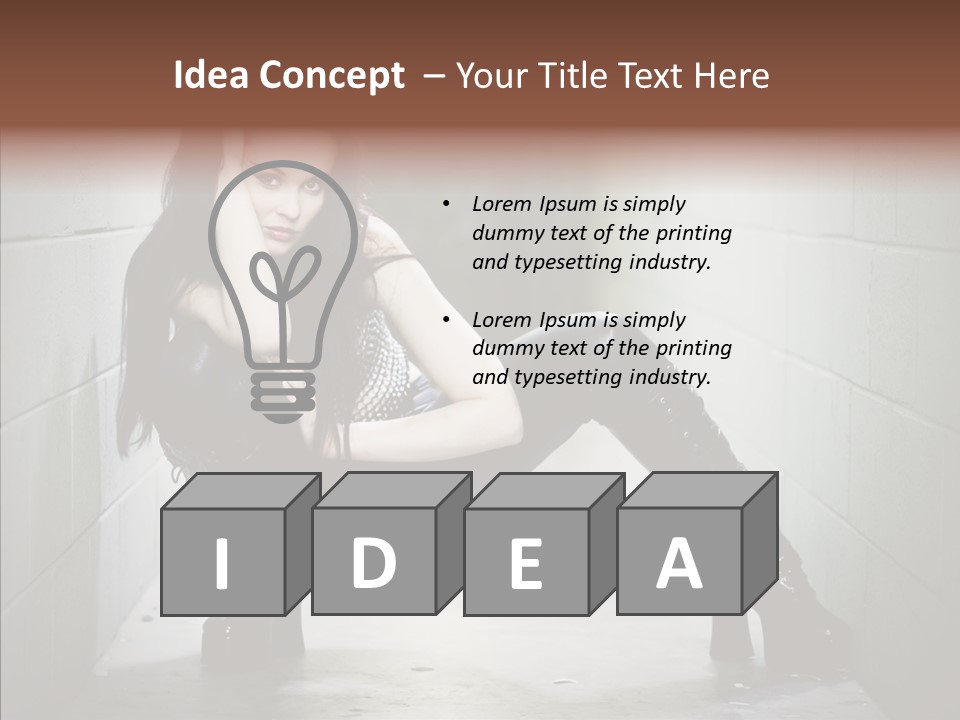 Vinyl Black Leather PowerPoint Template