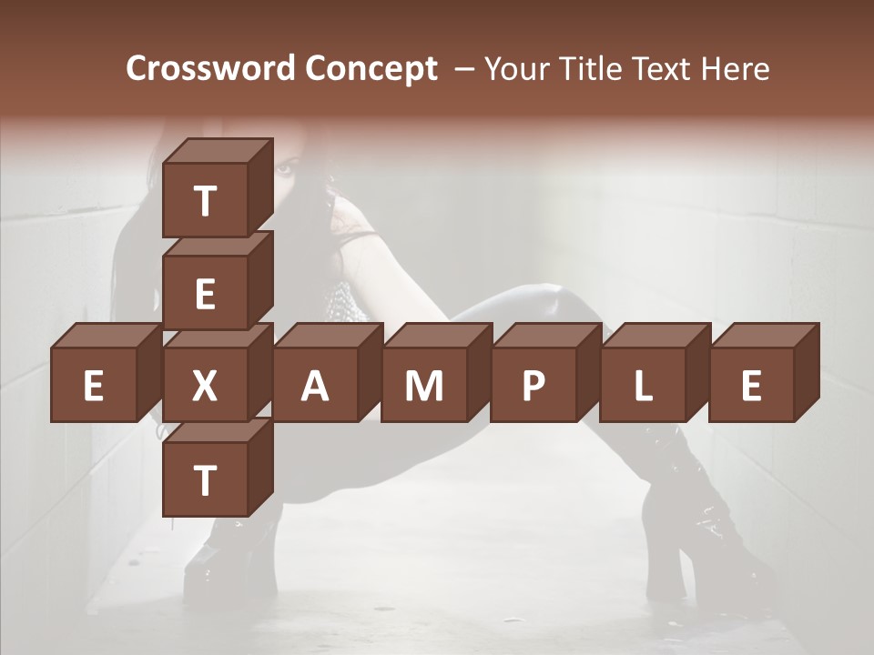 Vinyl Black Leather PowerPoint Template