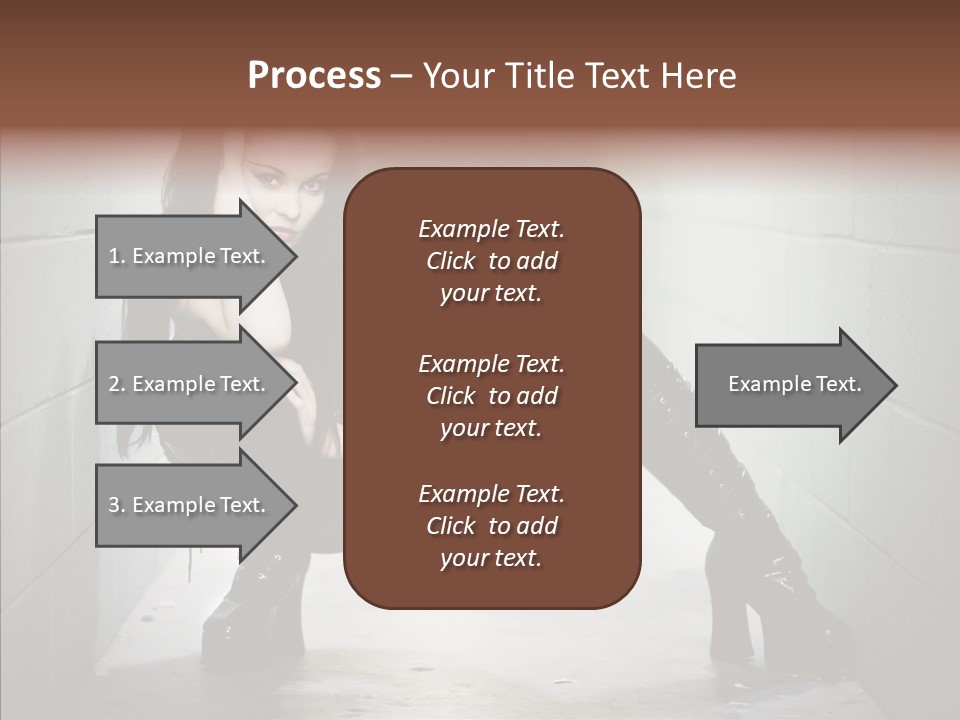 Vinyl Black Leather PowerPoint Template